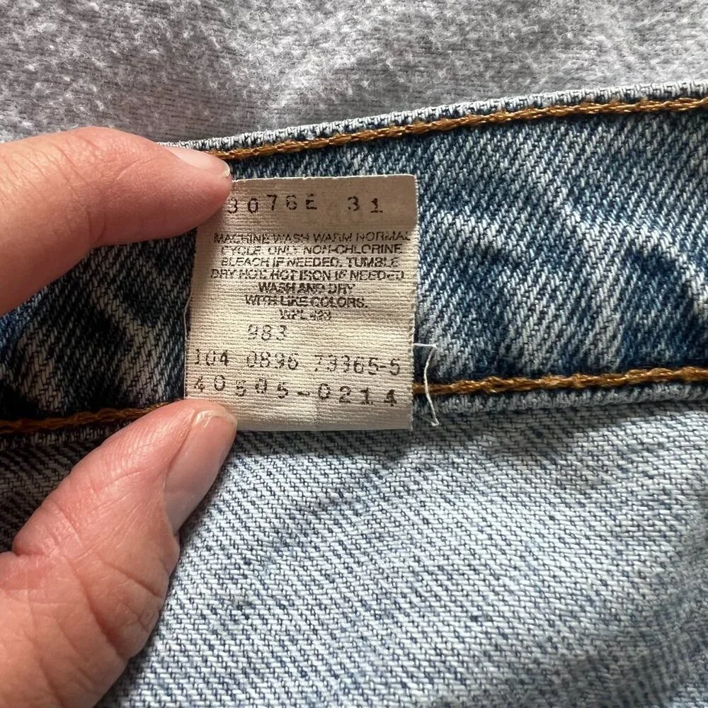 Vintage Levi’s 505 Orange Tab Straight Leg Jeans 38x30 - Picture 6 of 7